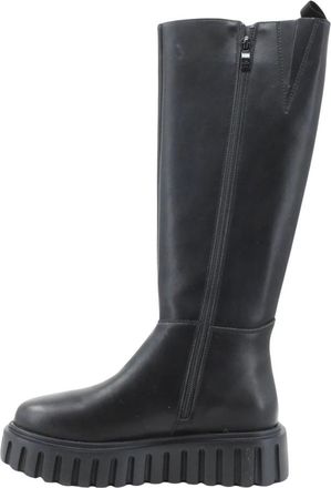 Patrizia Pepe High Boots - Dames - Hoge Laarzen - Zwart - 38 EU - Leer - Schoenen
