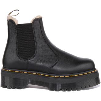 Dr. Martens Rugged Chelsea Boot with Faux Fur - female - Dr. Martens - Chelsea Boots - Black - 6 UK - Shoes