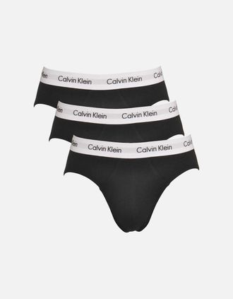Calvin Klein Mens 3-Pack Mens Briefs, Black - Size: 29/28/32