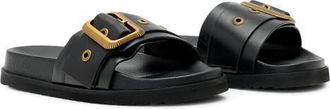 AllSaints Ellie Western Slide Sandal in Black at Nordstrom, Size 10.5Us