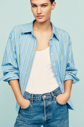 Maeve Shrunken Bennet Buttondown Shirt