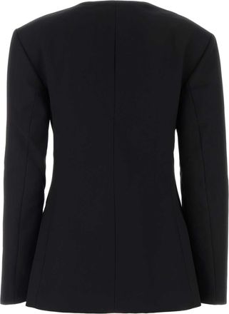 Anine Bing Womens Black Twill Huds Blazer Giacche E Gilet Jacket