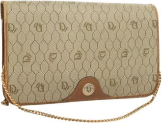 Dior Pre-owned Vintage Schoudertas - Dames - Vintage Schoudertas - Beige - ONE Size - Leer - Vintage