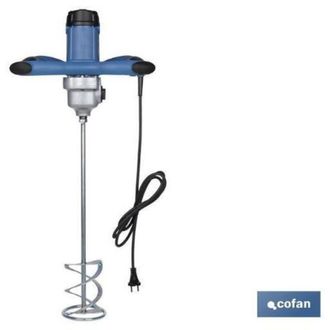 cofan Mezclador El&eacute;ctrico 1800 W M14, Mezclador El&eacute;ctrico Ideal Para Mezclar Resina, Mortero L&iacute;quido Fino, Pintura, Pegamento Cementado, Yeso Y Otros Materi
