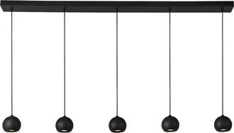 Searchlight Dimmbare Design Hängelampe Eindhoven 5-flammig, 160 cm