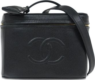 Chanel Borsa tote Vanity Case CC 1997 - Nero