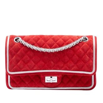 Chanel Pre-owned Vintage Double Flap Schoudertas - Dames - Pre-owned - Rood - Maat: ONE Size Leer