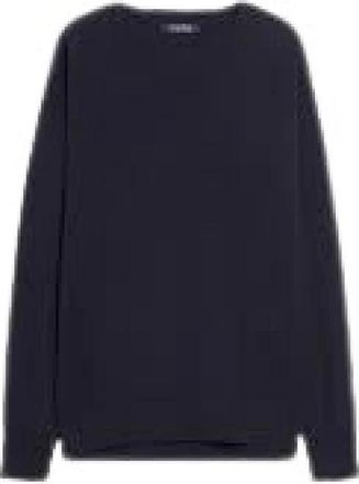 Max Mara Stijlvolle Gebreide Kleding voor Vrouwen - Dames - Ronde hals truien - Blauw - S - Truien & Vesten