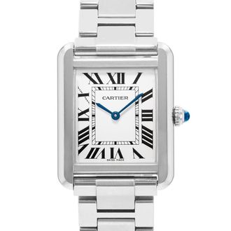 Cartier Pre-owned Cartier Tank Solo Quartz Silver Dial Ladies Watch W5200013