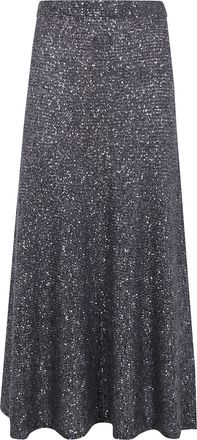 D.exterior D. EXTERIOR Skirt Flared Soft Alpaca Flared Skirt