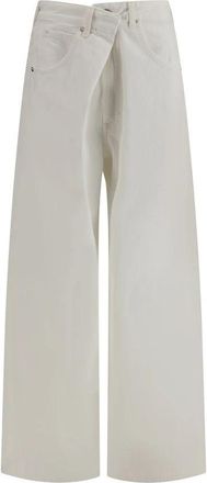 A Gold E Vana Fold Jeans - Dames - Loose Fit Jeans - Wit - W28 - Katoen - Jeans