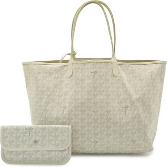 Goyard Gray White Coated Canvas Pouch Shoulder Bag Tote Bag (Pre-Owned)