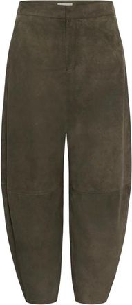 Part Two Cirena PW Pants - Dames - Leren Broeken - Groen - M - Leer - Broeken