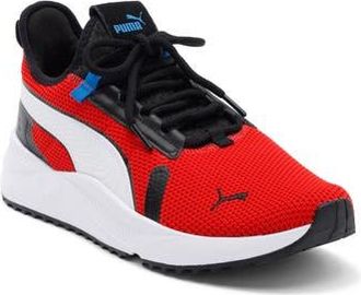 Puma Pacer Future Street Knit Sneaker in For All Time Red/White/Black at Nordstrom Rack, Size 10.5