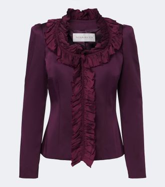 Nina Ricci Chaqueta de cady con volantes