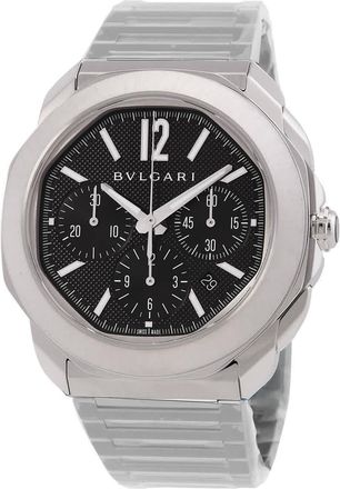 Bulgari Chronograph Automatic Black Dial Unisex Watch 103471