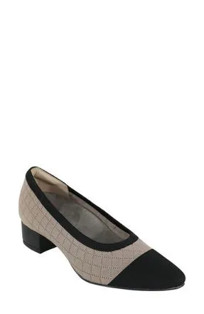 David Tate Carla Pump in Taupe/Black at Nordstrom Rack, Size 8.5