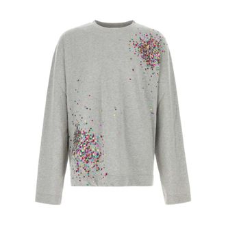 Dries Van Noten T-shirt - male - Dries Van Noten - Long Sleeve T-Shirts - Gray - XL - Tops