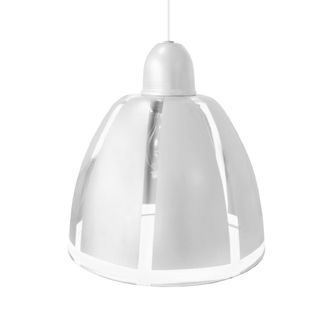 Tosel Suspensi&oacute;n campana vidrio blanco D29 cm
