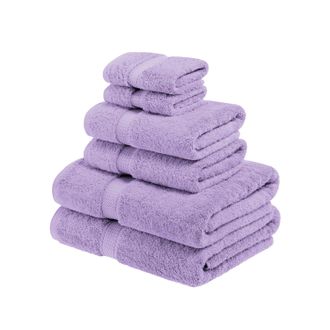 Superior Solid Egyptian Cotton 6-Piece Towel Set