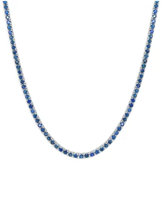 Sabrina Designs 14K 9.44 ct. tw. Sapphire Tennis Necklace