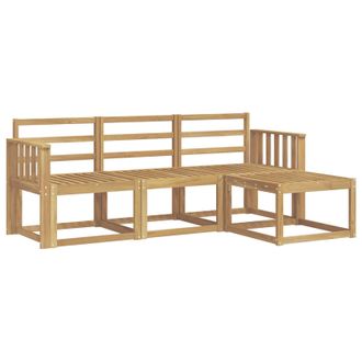 vidaXL Conjunto De Sof&aacute;s De Exterior 4 Pcs Blanco Vidaxl