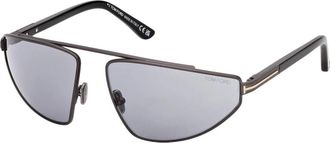 Tom Ford Parker-02 Zonnebril - unisex - Zonnebrillen - Grijs - 64 MM - Accessoires