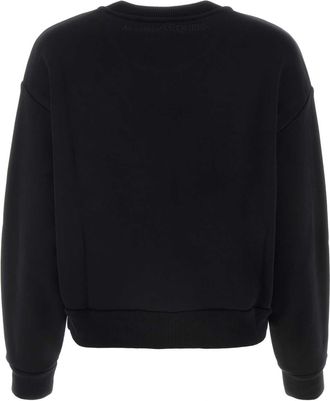 Alexander McQueen Womens Sweatshirt Black Cotton Sweater