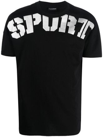Plein Sport logo-print short-sleeved T-shirt - Black