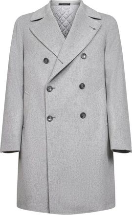 Tagliatore Coats - Heren - Mantel - Grijs - 2XL - Wol - Jassen