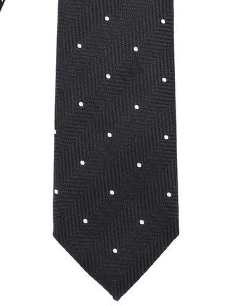 Tom Ford Mens Ties Black Mulberry Silk