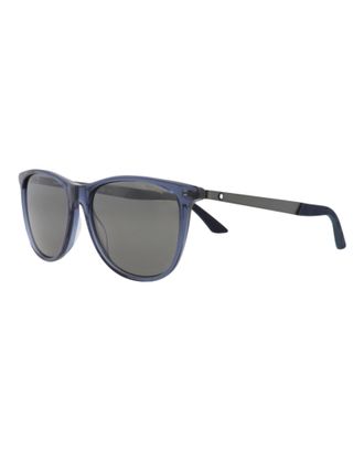 Montblanc Montblanc Mens 56 mm Black Sunglasses