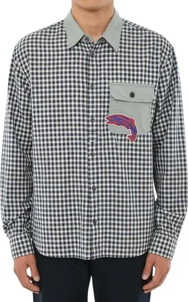 Dsquared2 Blue Check Regular Shirt