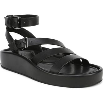 Naturalizer So Sweet Platform Ankle Strap Sandal in Black at Nordstrom, Size 5.5