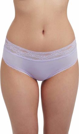 Skarlett Blue Goddess Lace Trim Hipster in Ice Purple at Nordstrom, Size X-Large