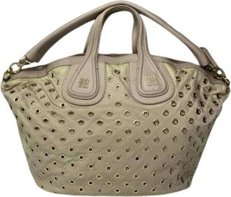 Givenchy Pre-owned Beige Leren Handtas - Dames - Vintage Handtas - Beige - ONE Size - Leer - Vintage