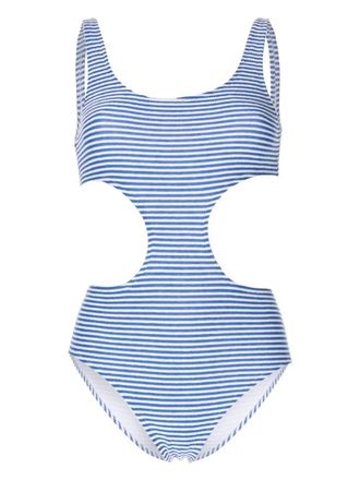 Solid & Striped Costume intero The Sarah a righe - Blu
