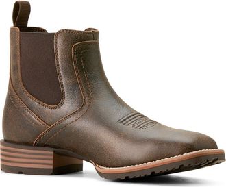 Ariat Hybrid Low Boy Western Chelsea Boot in Acorn at Nordstrom, Size 10.5