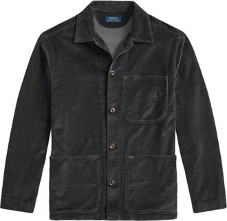 Polo Ralph Lauren Ribfluwelen jack met lange mouwen - Grijs