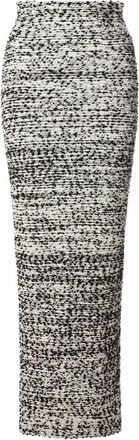 Alberta Ferretti Witte Boucl&eacute; Wollen Gebreide Rok - Dames - Maxi Rokken - Wit - M - Wol - Rokken