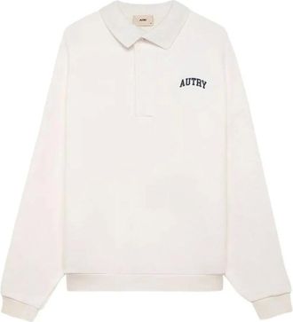 Autry Hoodies & sweatvesten, Heren, Wit, XL, Katoen, College Polo Sweatshirt