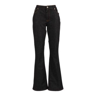 Fabiana Filippi Flared Jeans, female, Blue, Size: XS 5-Pocket Denim Trousers