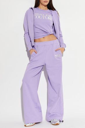Versace Jeans Couture Hoodie, Womens, Purple