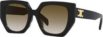 Celine Triomphe Brown Butterfly Ladies Sunglasses CL40239F 01F 55