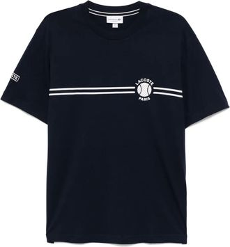 Lacoste T-shirt con stampa - Blu