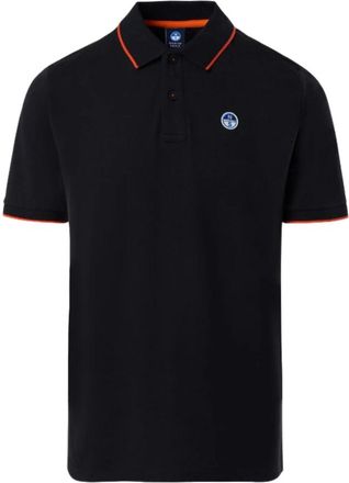 North Sails Biologisch katoenen gestreept kraag poloshirt - Heren - Polos - Zwart - M - Katoen - Tops