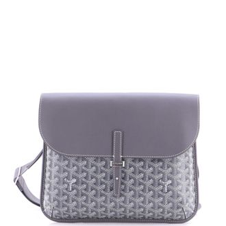 Goyard Coursier Messenger Bag Coated Canvas and Leather