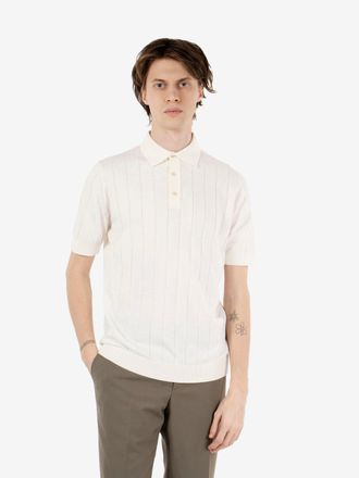 FILIPPO DE LAURENTIIS Polo manica corta latte