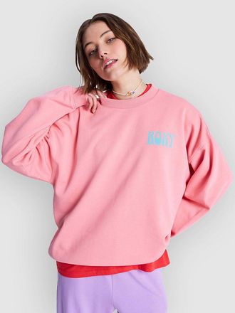 Roxy Lineup Oversized Crew Sweater pink