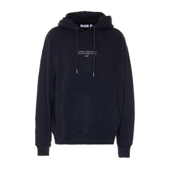 Off-white Hoodies & sweatvesten, Heren, Zwart, L, Katoen, Cotton Logo Hoodie